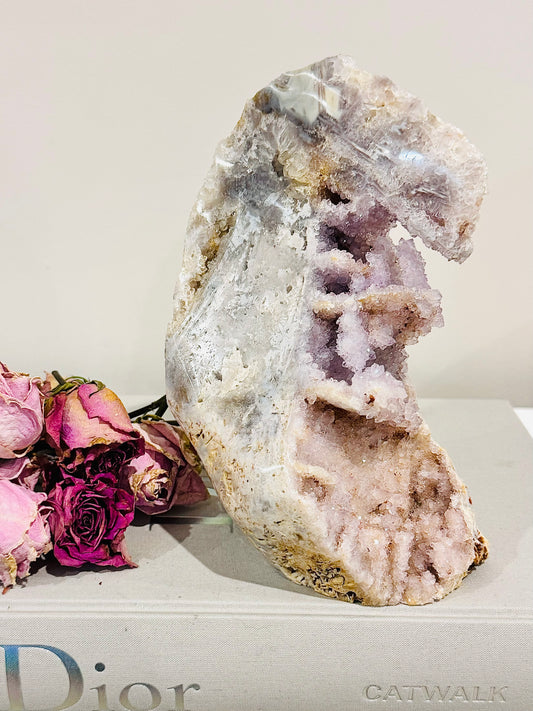 Incredible & Unique Large Pink Amethyst Freeform 19cm 1.42KG