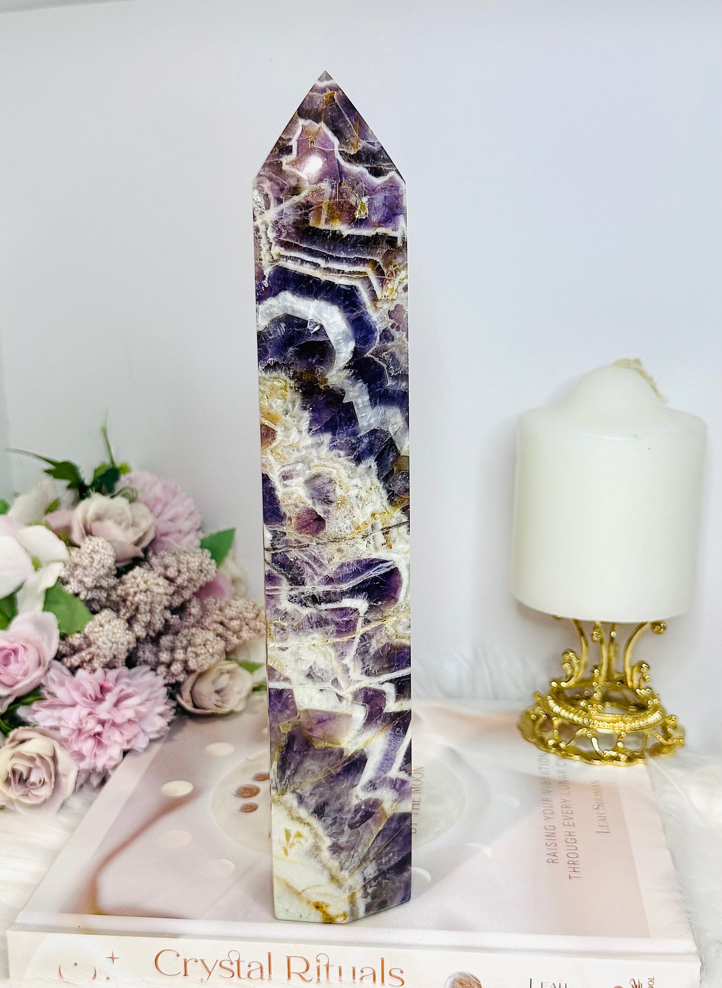 Huge Dream | Chevron Amethyst Tower 25.5cm 951g