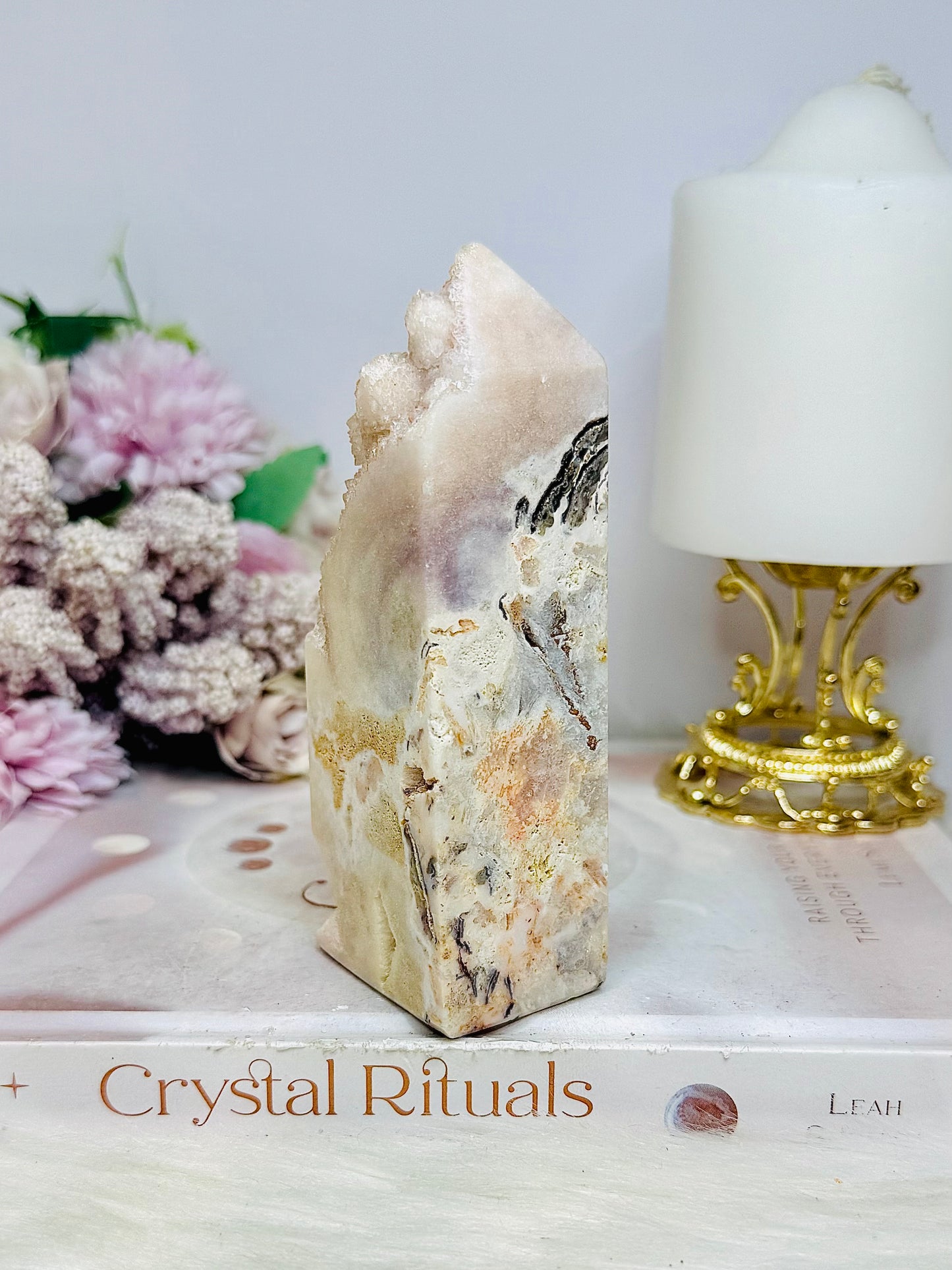 Large Pink Amethyst Druzy Freeform | Tower 12cm 336grams