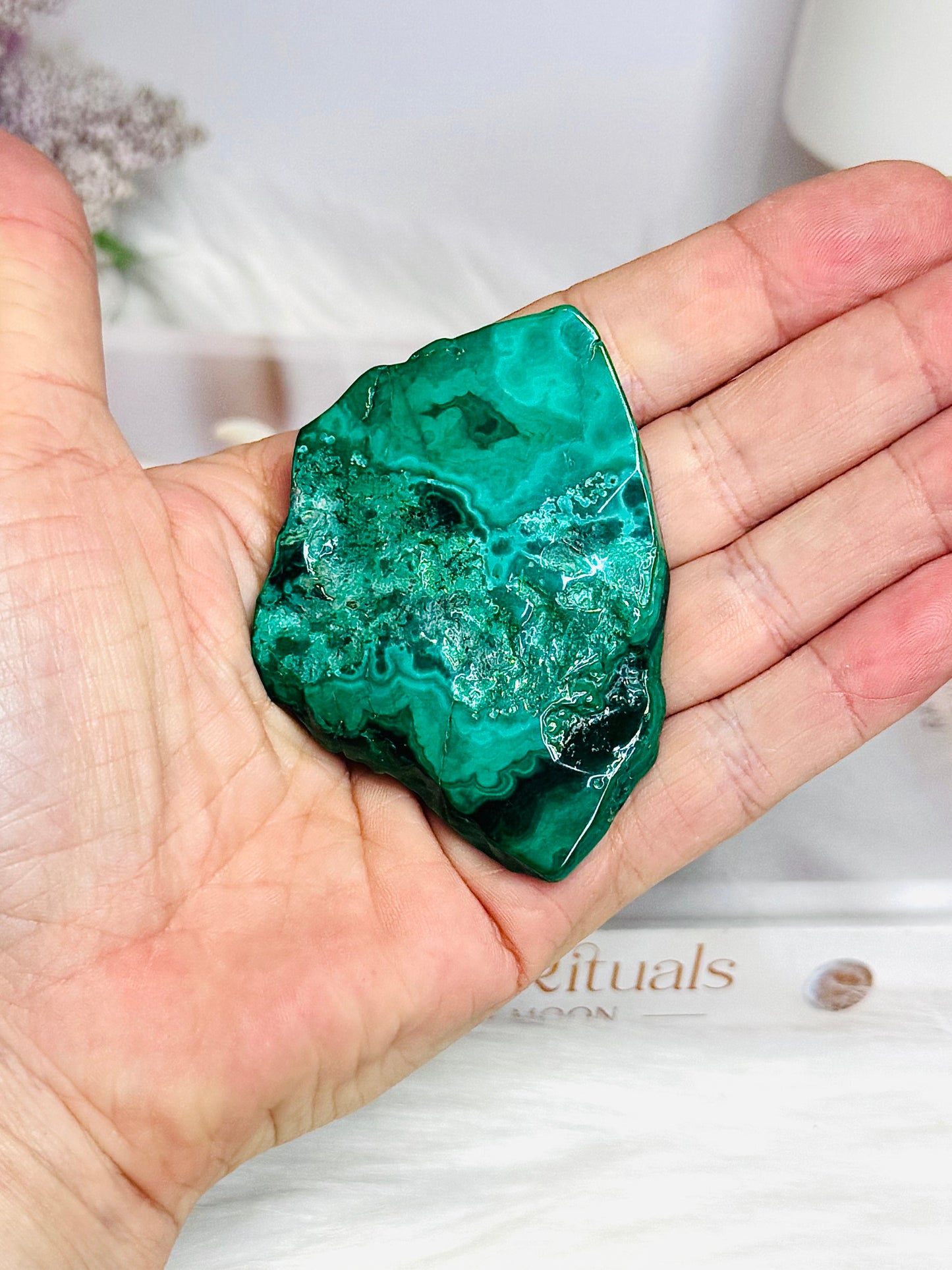 Malachite Natural Slab 7cm