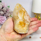 Chunky Flower Agate Flame 10cm 431g