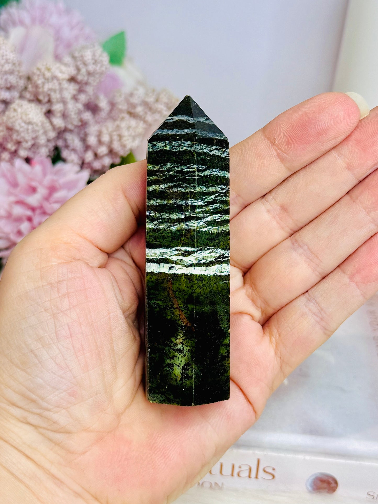 Chunky Zebra Jasper Tower 9.5cm