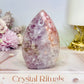 High Grade Pink Amethyst Flame 9.5cm 262g