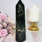 Exceptionally Stunning High Grade Large Chunky Natural Black Tourmaline with Gold Mica Tower | Generator 822grams