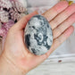 Grey Jasper Carved Egg On Stand 287gram