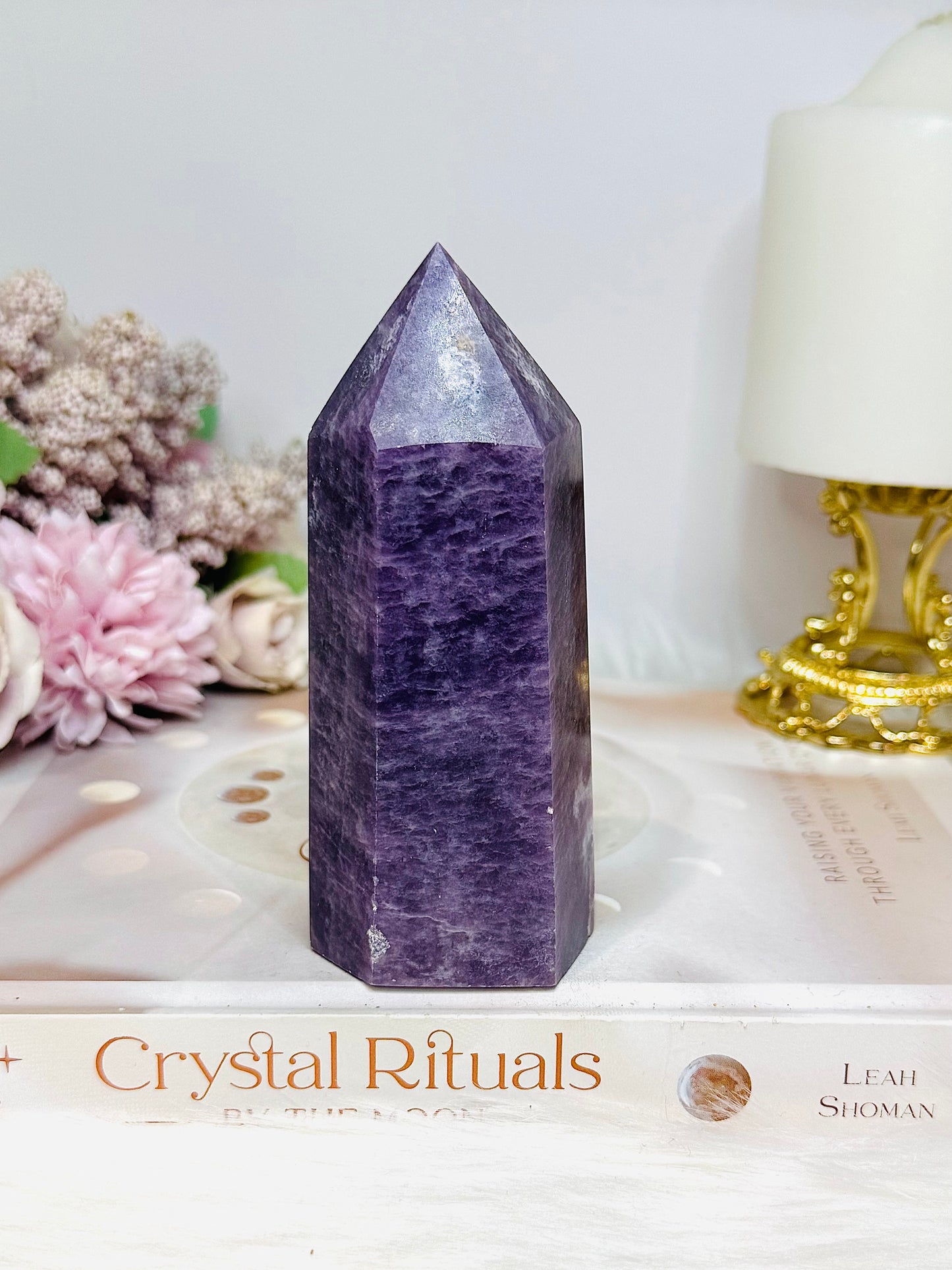 Chunky Lepidolite Tower 11.5cm 336g