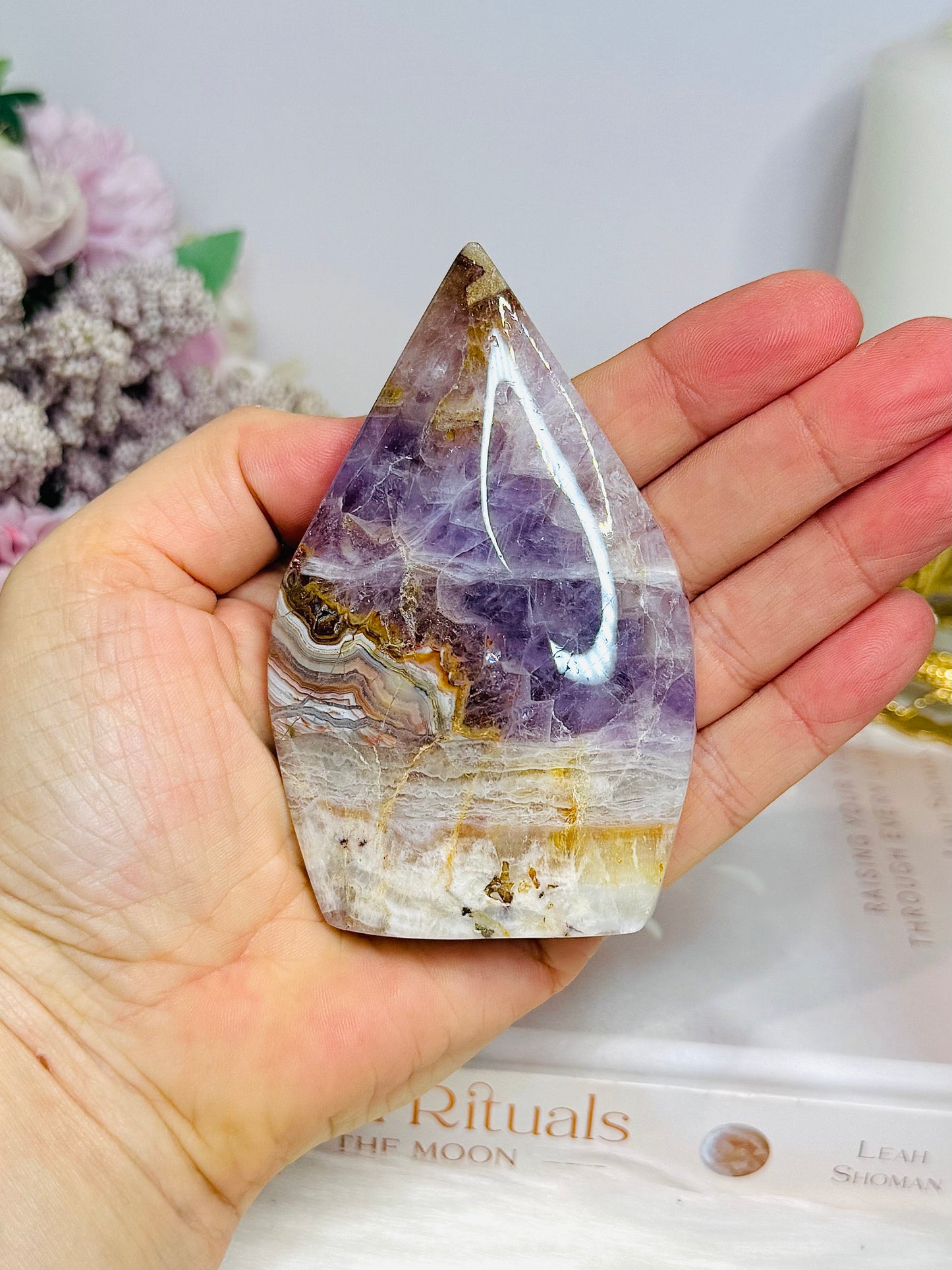 Crazy Lace Amethyst Flame 9cm