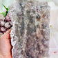 Gorgeous Natural Large 22cm Zeolite | Flower Amethyst Specimen Slab From Brazil On Stand