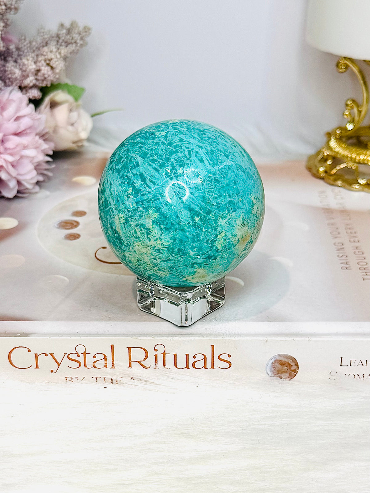 Chrysocolla Sphere On Stand 192g