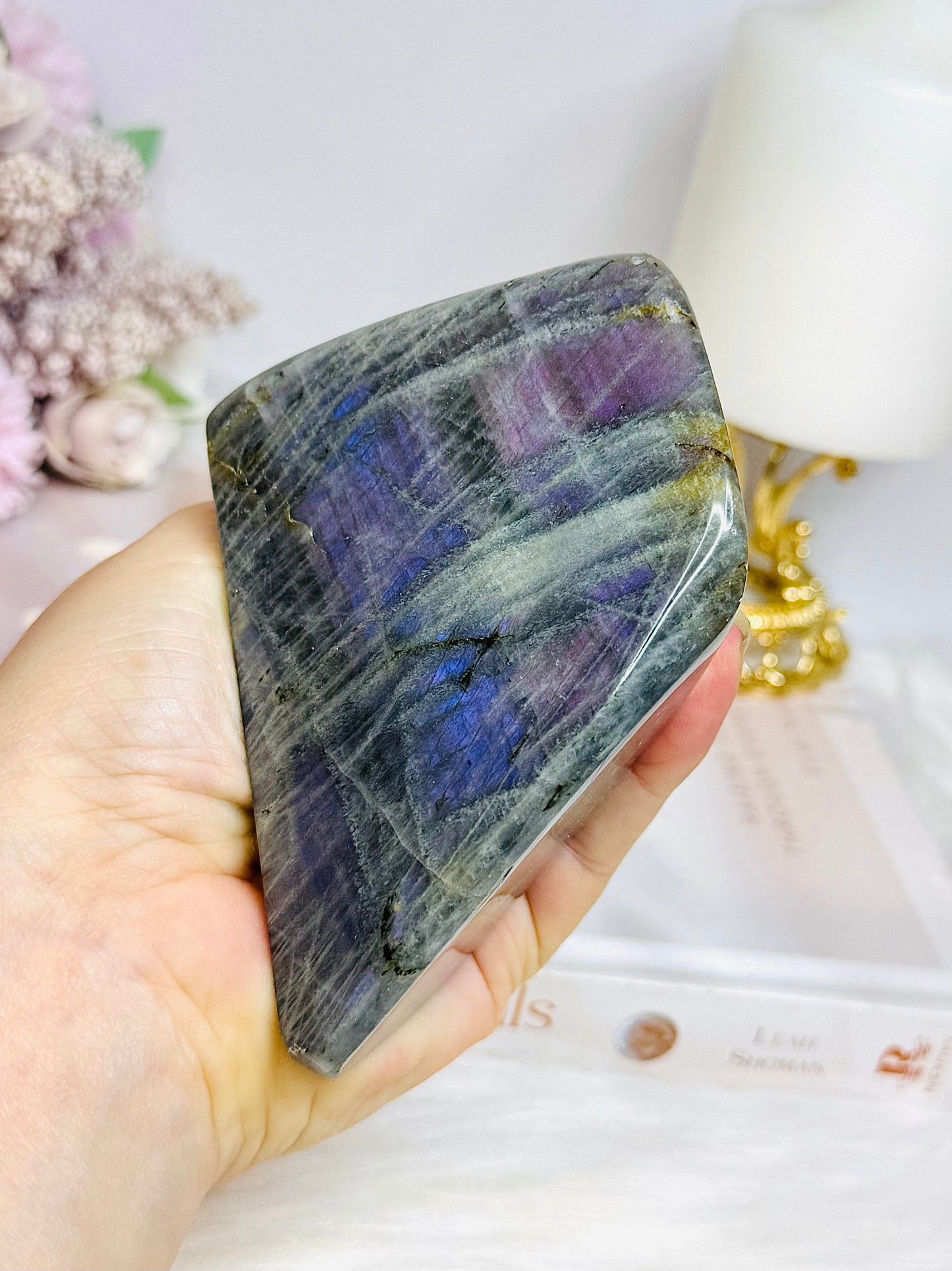 Purple Flash Labradorite Freeform 417g