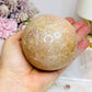 Large Druzy Pink Amethyst Sphere on Stand 602g