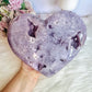 INCREDIBLE HUGE High Grade Druzy Pink Amethyst Carved Heart 21cm 1.74KG