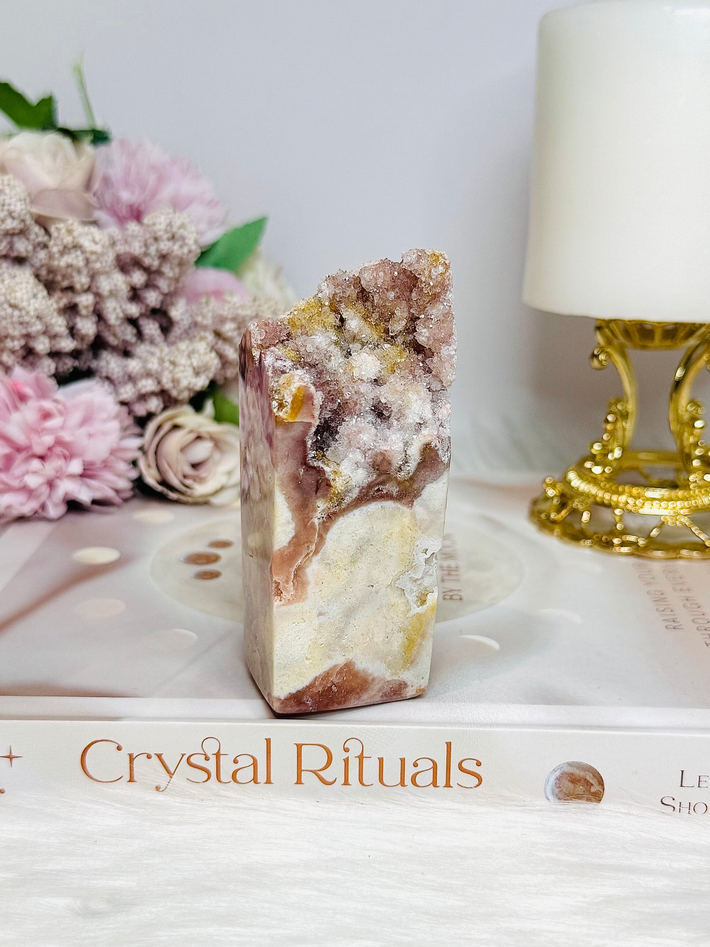 Pink Amethyst Druzy Freeform 9cm 189g