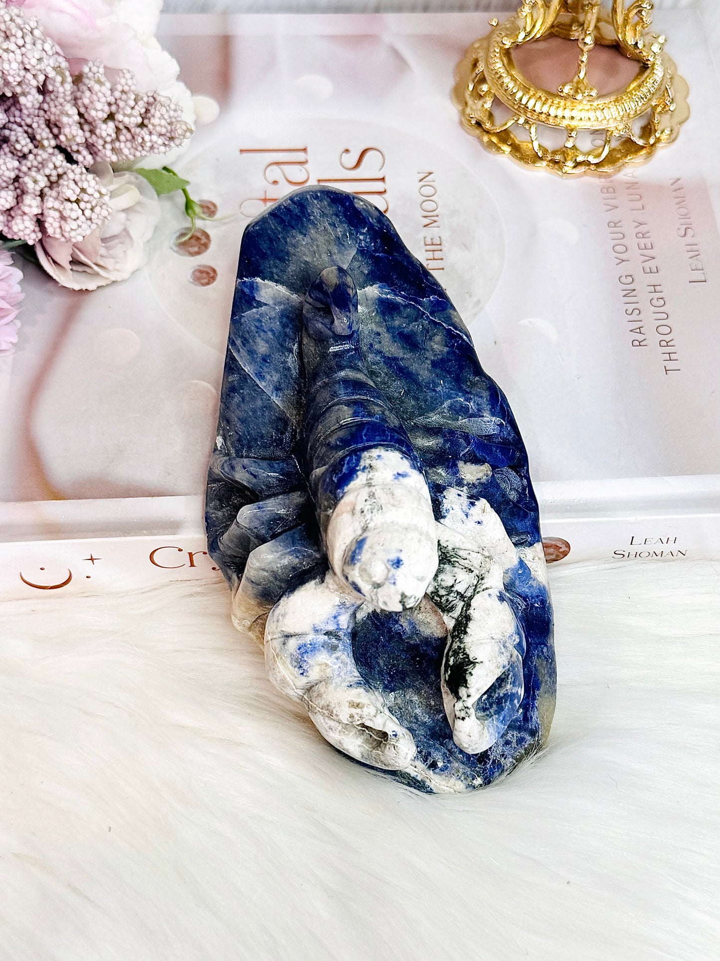 Brings Calmness To The Mind ~ Awesome Large Chunky Sodalite Scorpion Carving 15cm