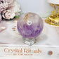 Purple Agate Sphere on Stand 236g