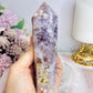 High Grade Rare Amethyst X Flower Agate Carved Sceptre | Tower 14cm