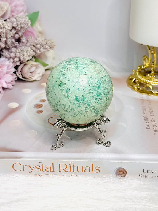 Rare Large Inca Turquoise Sphere on Stand 234g