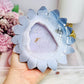 Druzy Agate X Amethyst Large Flower On Stand 24cm