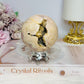 Large Druzy Pink Amethyst Sphere on Stand 414g