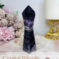 Uniquely Carved Chevron | Dream Amethyst Tower 11cm