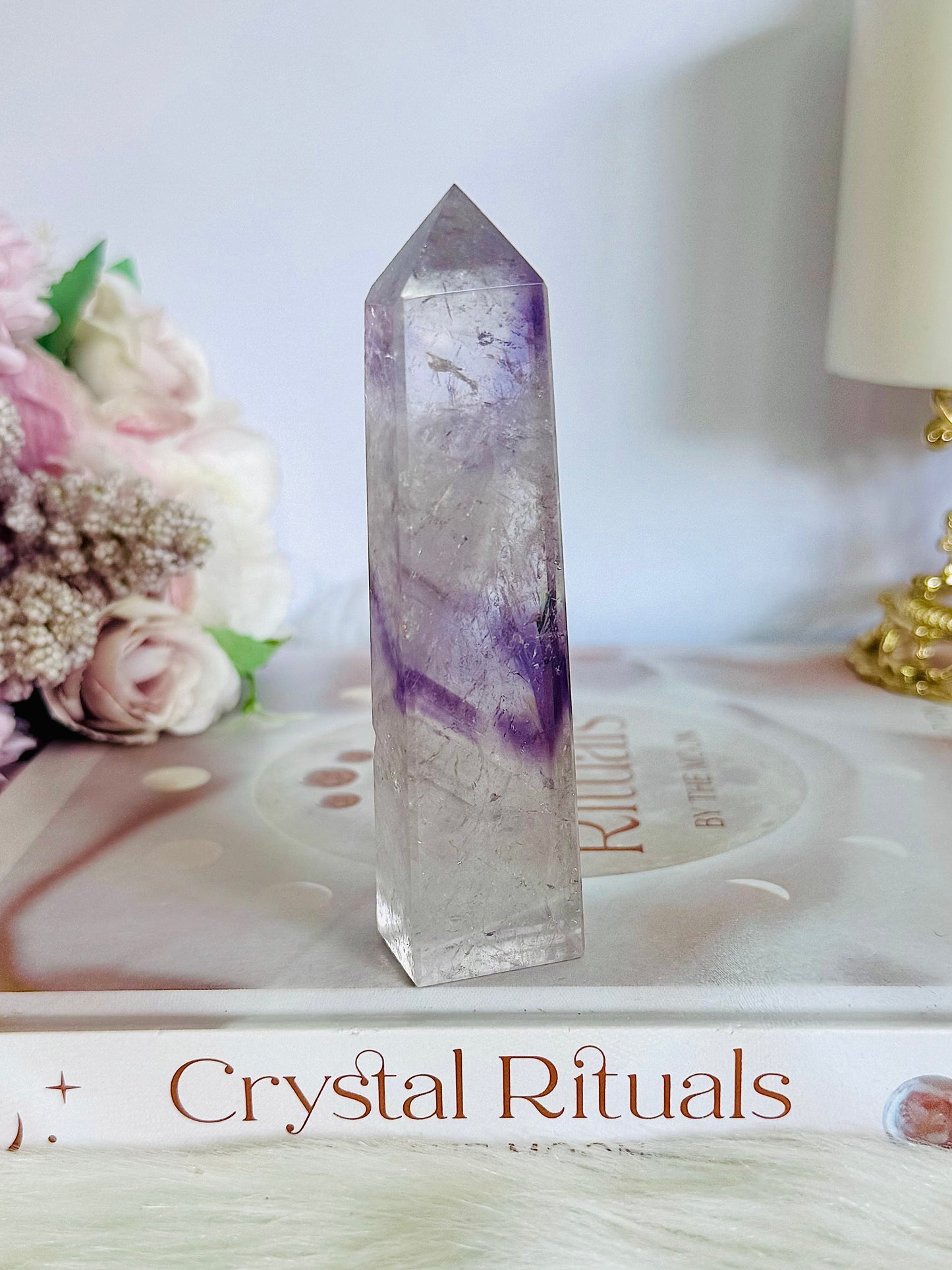 Gorgeous 10cm Phantom Amethyst Tower