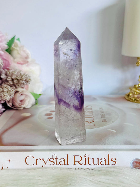 Gorgeous 10cm Phantom Amethyst Tower