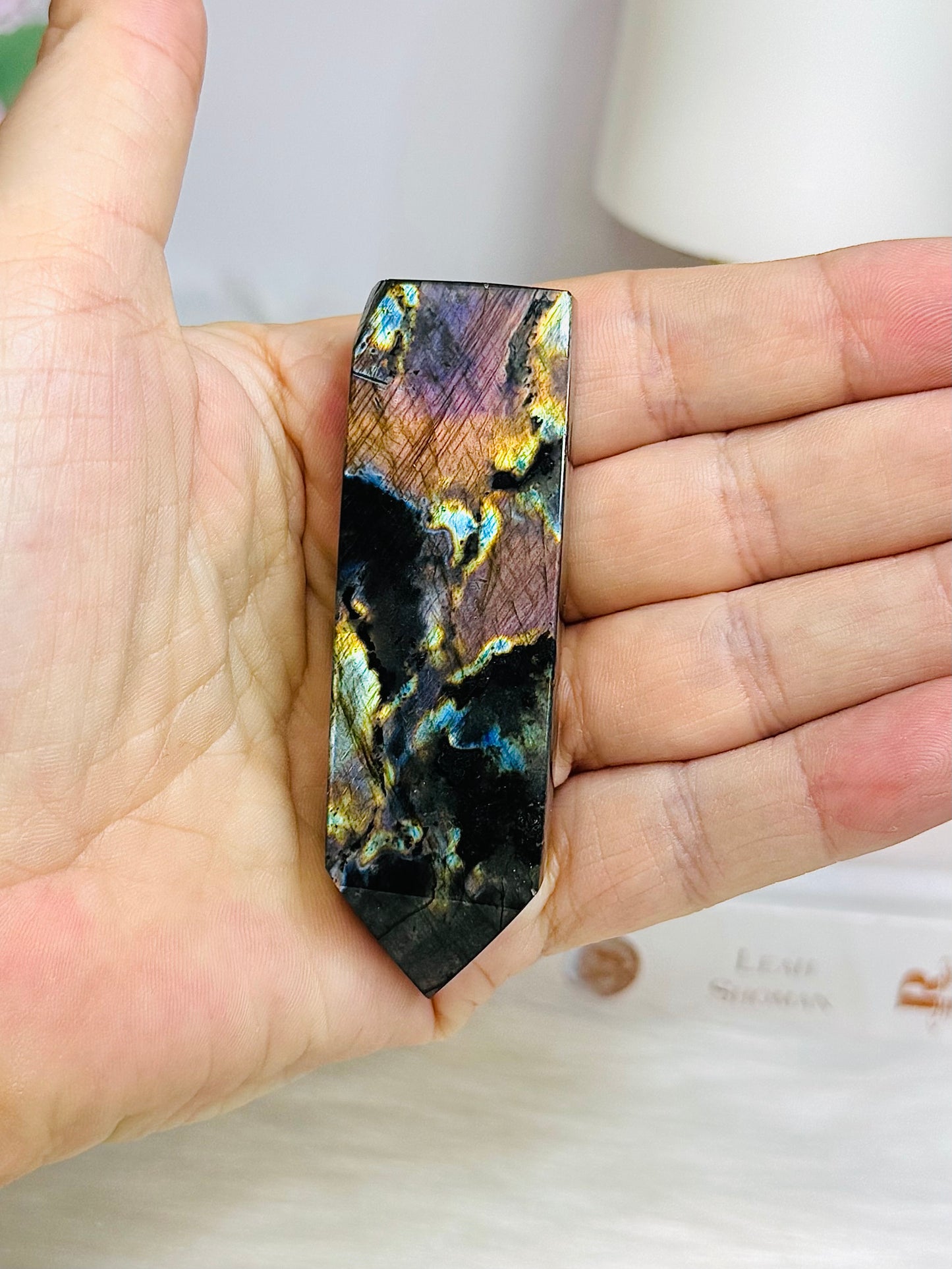 High Grade Labradorite Point | Tower 7.5cm