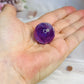Silver Carriage Stand with Amethyst Sphere 8cm