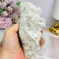 White Sandwich Calcite Specimen | Slab with Rainbows 12.5cm