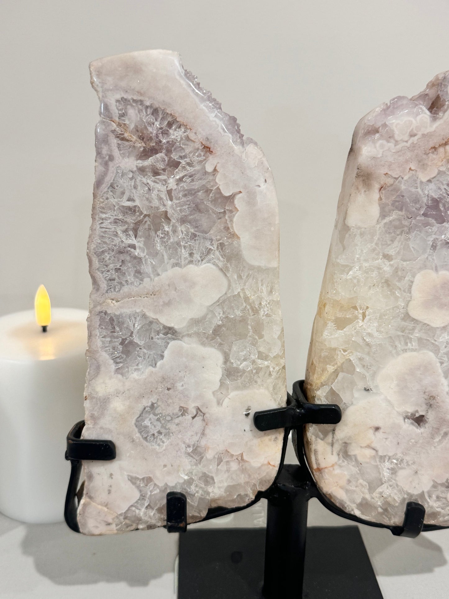 Huge Chunky High Grade Pink Amethyst Angel Wings 1.92KG 25cm with Stunning Crystallisation