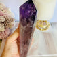 Wow!!! High Grade Large Amethyst Dragon Tooth Phantom Wand With Stunning Rainbows 18cm