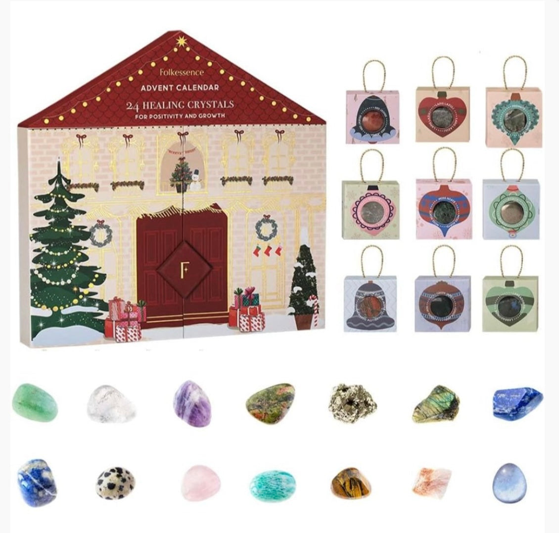 Crystal 24 Day Advent Calendar ~ Tree Decorations