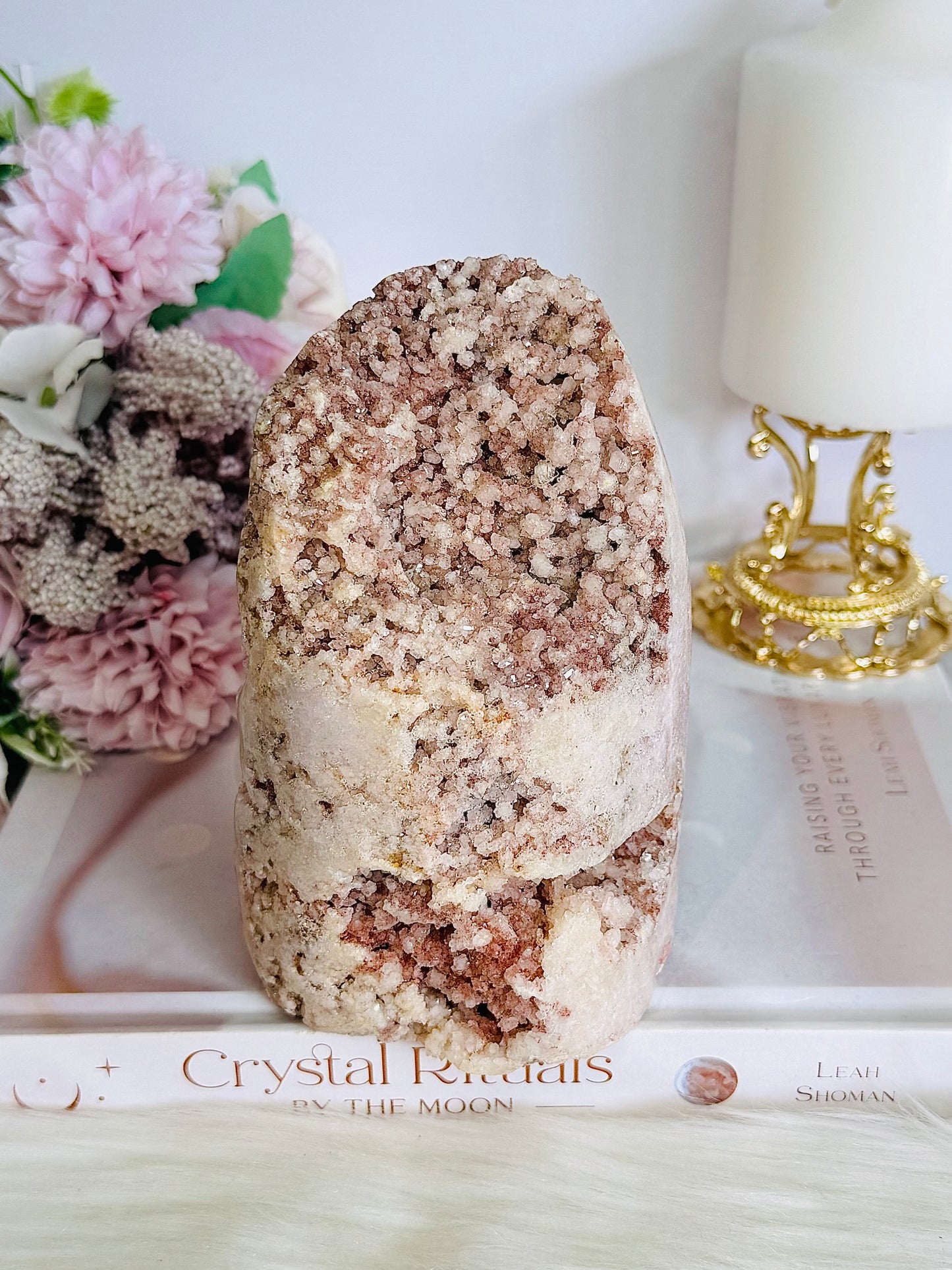 Large Pink Amethyst Druzy Freeform 13cm 893grams