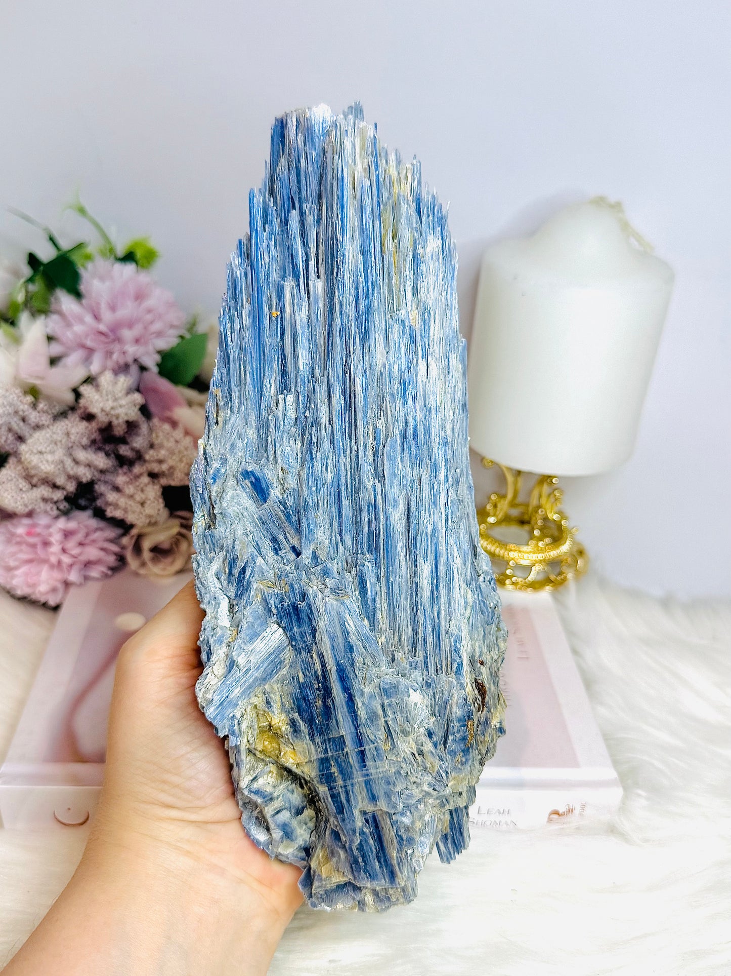 Huge Natural Blue Kyanite Specimen 21cm 1.56KG