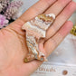 Crazy Lace Agate Carved Dolphin 7cm