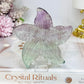 Fluorite Star Fish On Stand 9cm