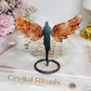 Red Fire Quartz Angel Wings 9cm
