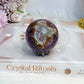 Crazy Lace Amethyst Sphere On Stand 210g
