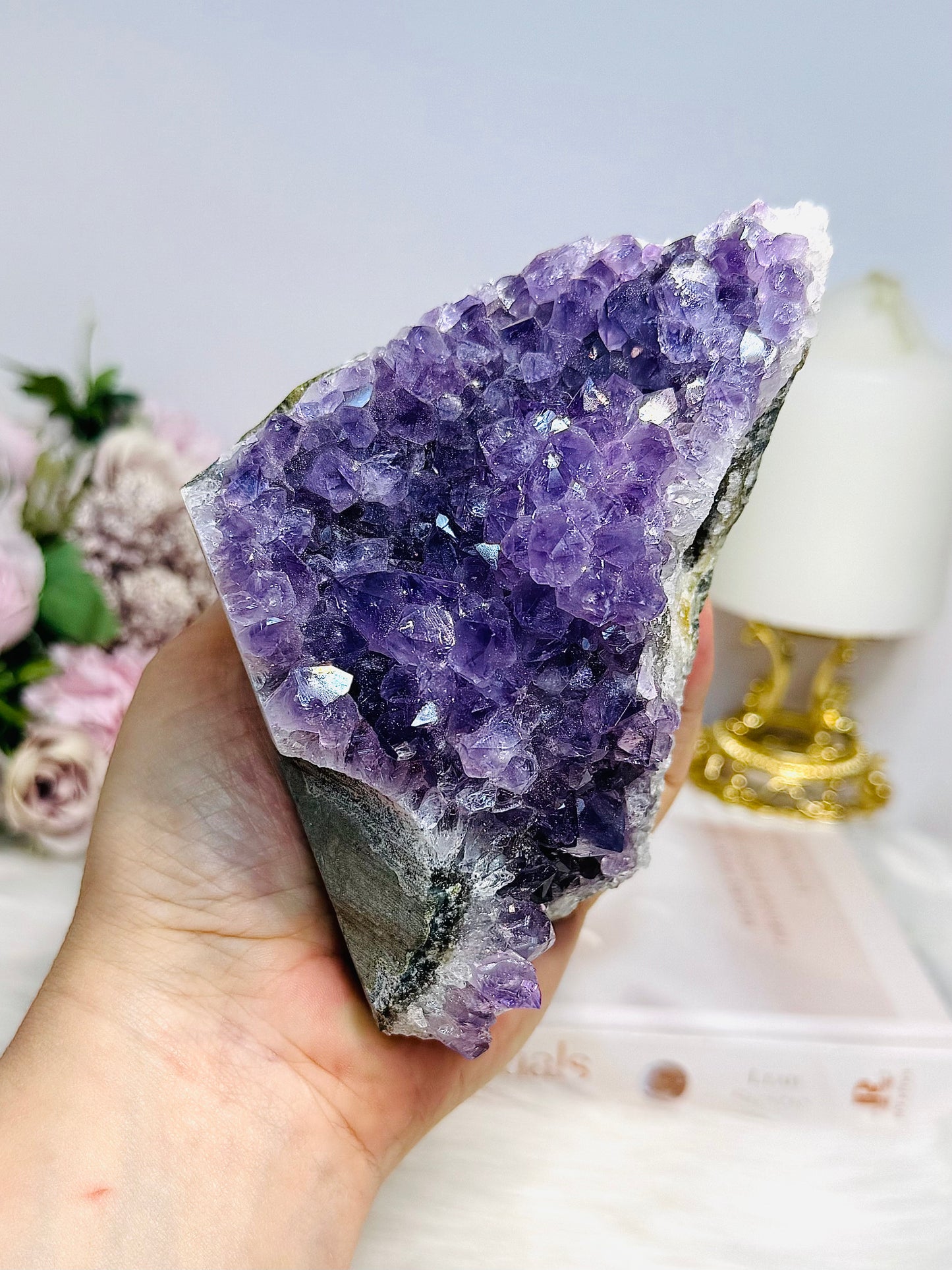 Natural Amethyst Base Cut Cluster 13cm 940g