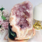 High Grade Pink Amethyst Druzy Freeform with Jasper Inclusions 14.5cm 1.8KG