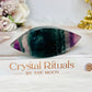 Rainbow Fluorite Leaf 9cm