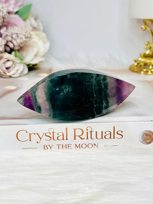 Rainbow Fluorite Leaf 9cm