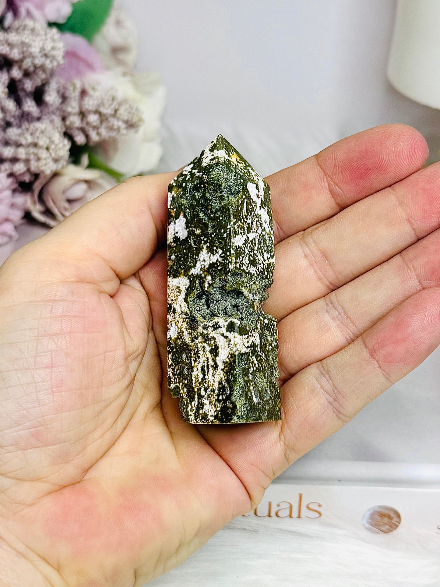 Druzy Ocean Jasper Tower 7cm