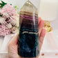 Large Chunky Rainbow Fluorite Tower 14cm 636grams