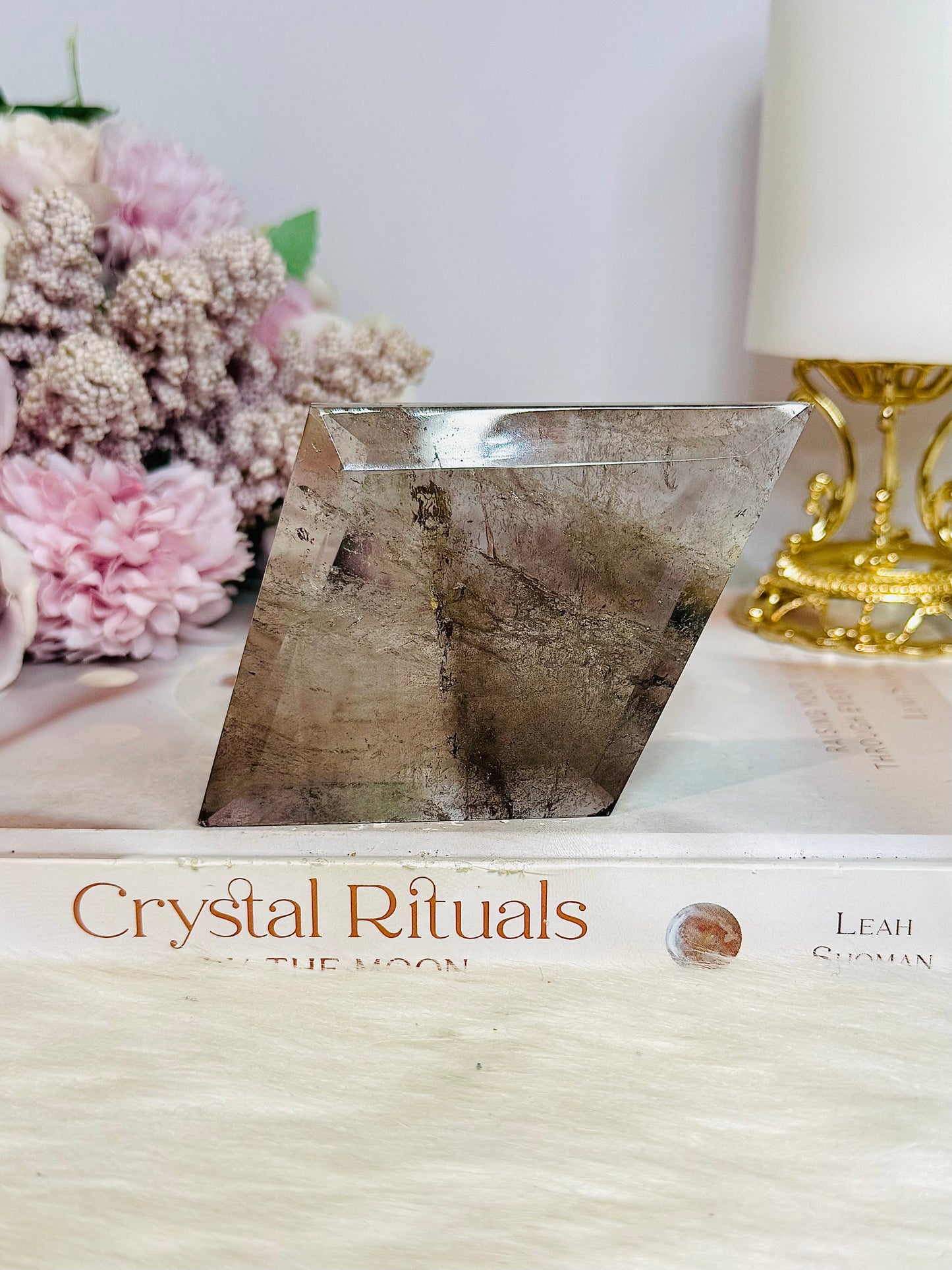 Smokey Quartz Large Diamond with Inclusions 11cm