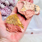 Natural Raw Set of 2 Pink Mookaite Jasper Specimen