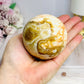 Large Orange Calcite Sphere on Stand 438g