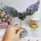 Purple Labradorite Heart with Wings ~ Each piece is full of flash 18cm