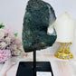 Large High Grade Amethyst Geode with Goethite Inclusions on Stand 1.6KG 20cm