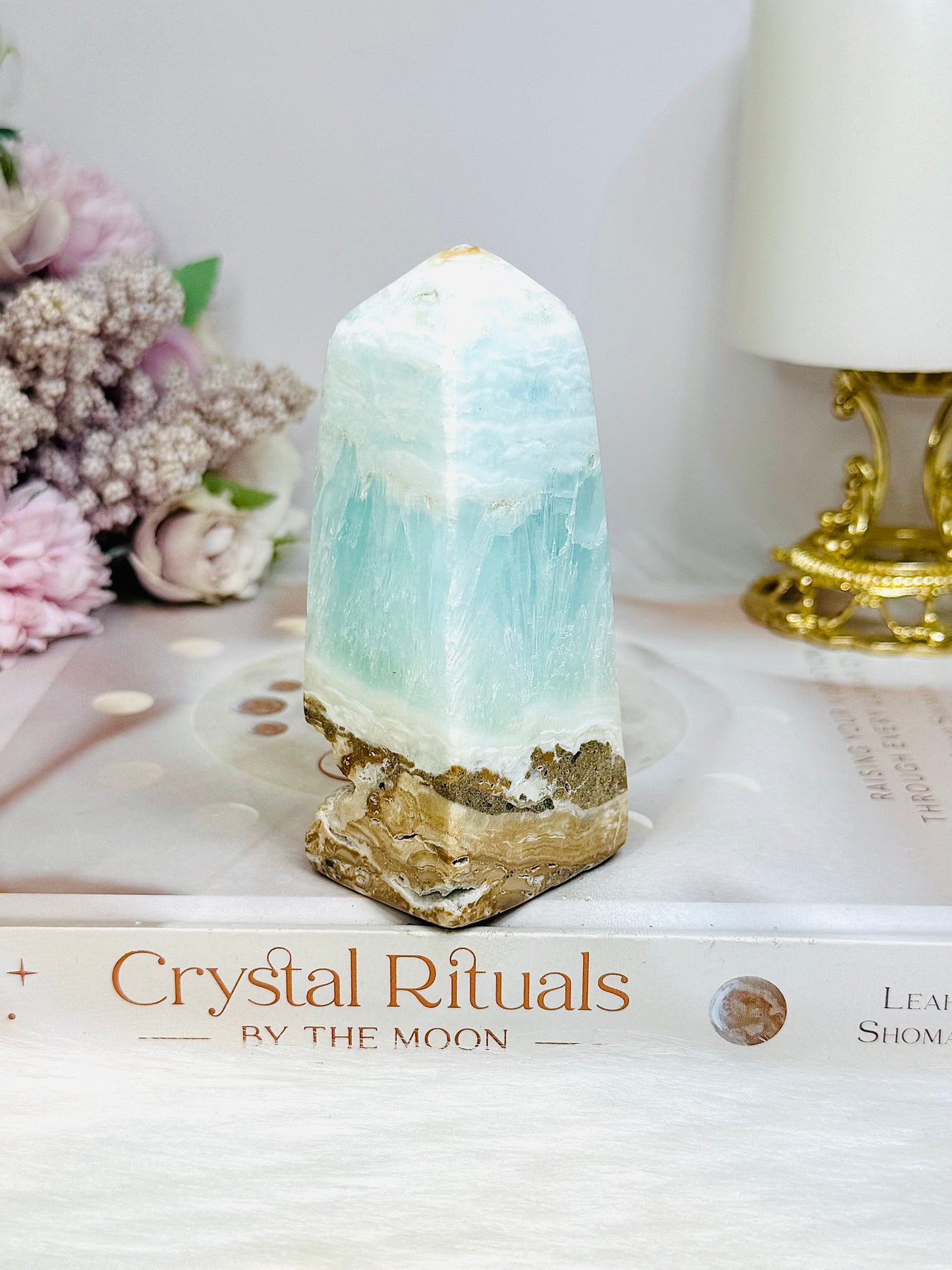 Caribbean Calcite Chunky Tower | Obelisk 9.5cm 280g